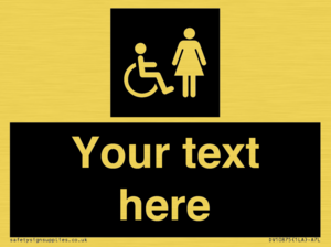 Custom information: black panel disabled and female